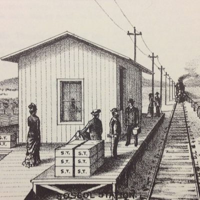 Napa train station, circa 1890